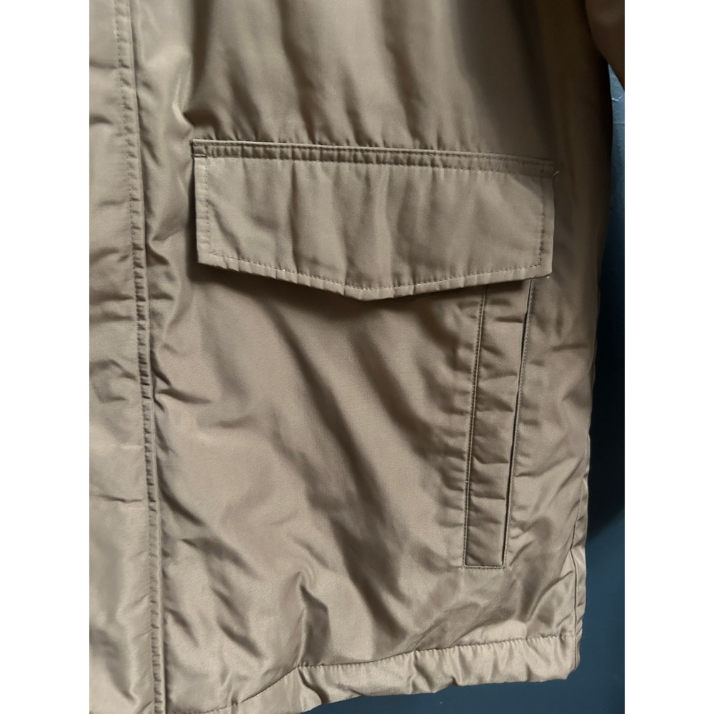 Old Navy Men's Tan Sherpa Lined Hooded Parka Jacket Size Large‎ - Picture 9 of 12